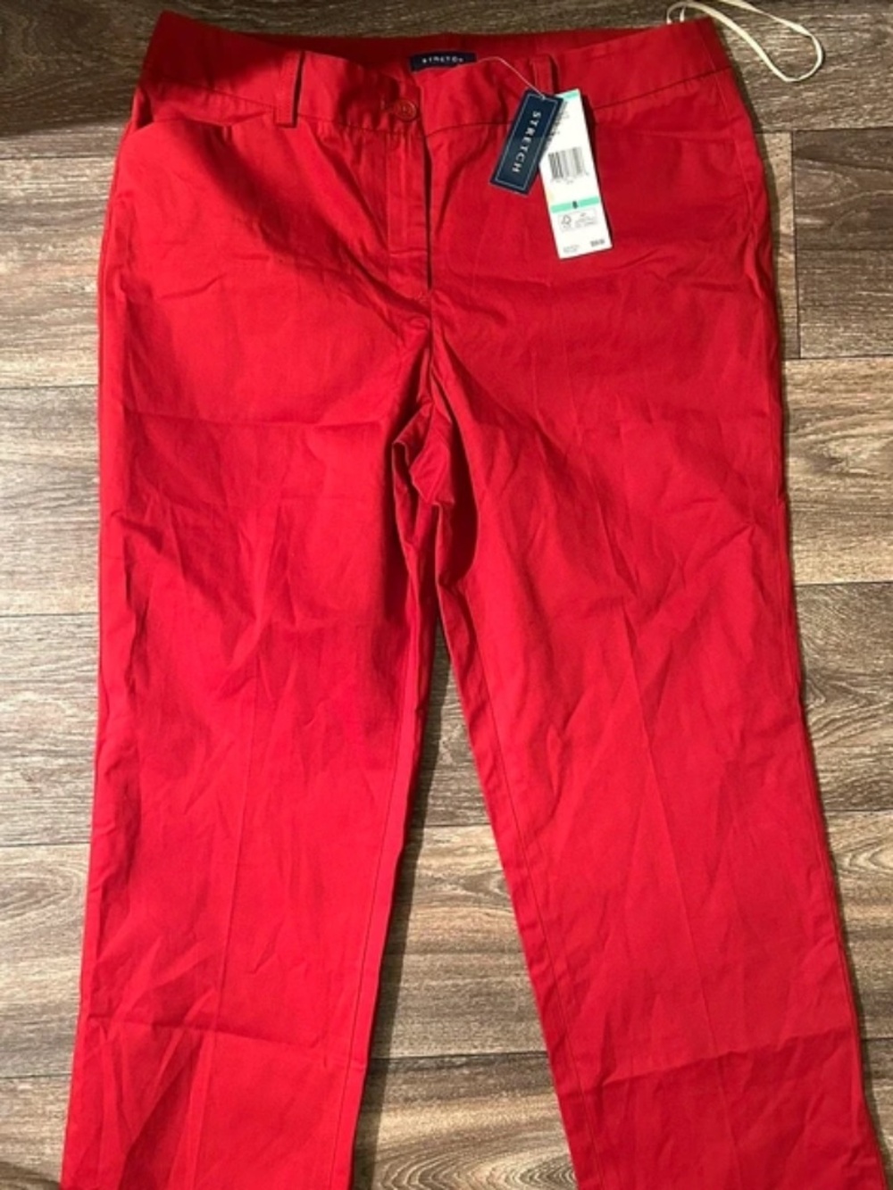 Red Jones New York NWT Size 8 Stretch Slacks